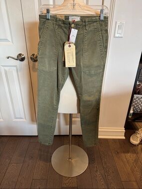 Current/Elliott Olive Utility Chinos